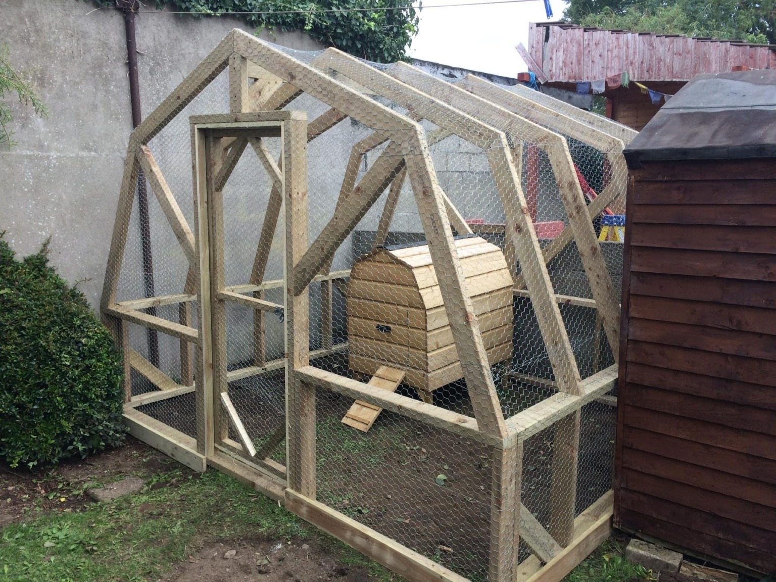 Chicken Runs Heptagon Houses